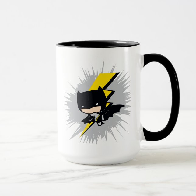 Caneca Chibi Batman Lightning Kick (Direita)