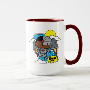 Caneca Chibi Cyborg Desliga!