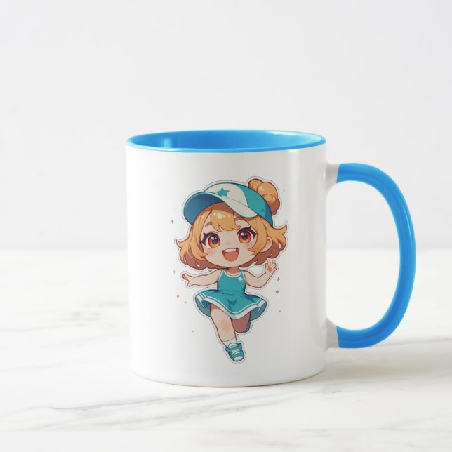 Caneca Chibi Girl Sporty (Direita)