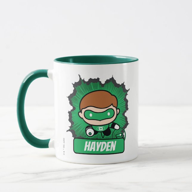 Caneca Chibi Green Lantern Flying Through Space (Esquerda)