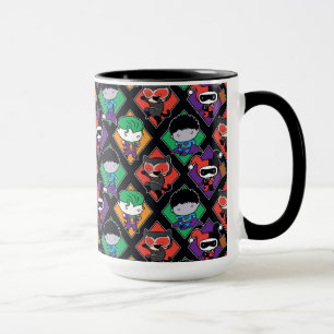 Caneca Chibi Justice League Villain Pattern