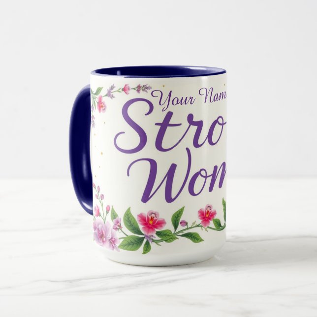 Caneca Chic IWD 2026 Strong Women Leadership Custom (Frente Esquerda)
