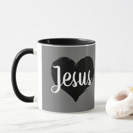 Caneca chic moderno I HEART JESUS |