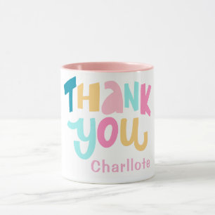 Caneca Chic Moderno Simples Obrigado