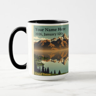 Caneca Chic Personalizado Vida Selvagem & Pico Grand Teto