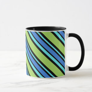 Caneca Chic Ringer Mug, Luas Azuis, Bandeiras