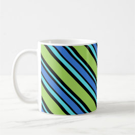 Caneca Chic Ringer Mug, Luas Azuis, Bandeiras