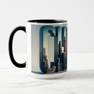 Caneca Chicago com Reflexão sobre Água