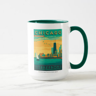 Caneca Chicago, IL - aprecie as proximidades do lago