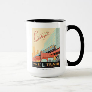 Caneca Chicago, IL - "L" trem