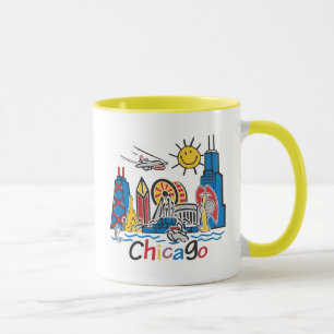 Caneca Chicago Kids Skyline
