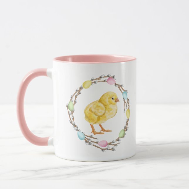 Caneca Chick And Willow Wreaths With Pastel Eggs Easter (Esquerda)