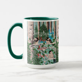 Caneca Chickadee Chatter Mug de Natal