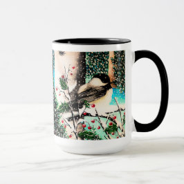 Caneca Chickadee Chatter Natal