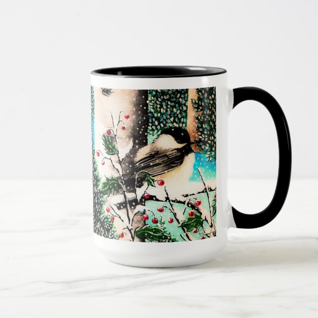 Caneca Chickadee Chatter Natal (Direita)