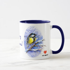 Caneca Chickadee Christmas Mug