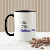 Chihuahua Mãe Viva Mug De Amor