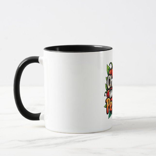 Caneca Chillin' com meus pimentões - Gráfico infantil col (Esquerda)