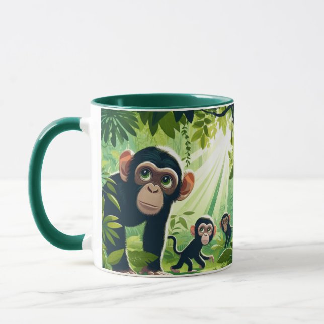 Caneca Chimpanzé Café Mug (Esquerda)