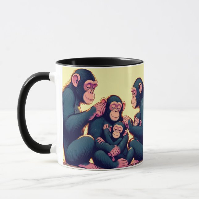 Caneca Chimpanzé Café Mug (Esquerda)