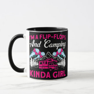 Caneca Chinelos De Mulheres E Campos De Menina Caravana