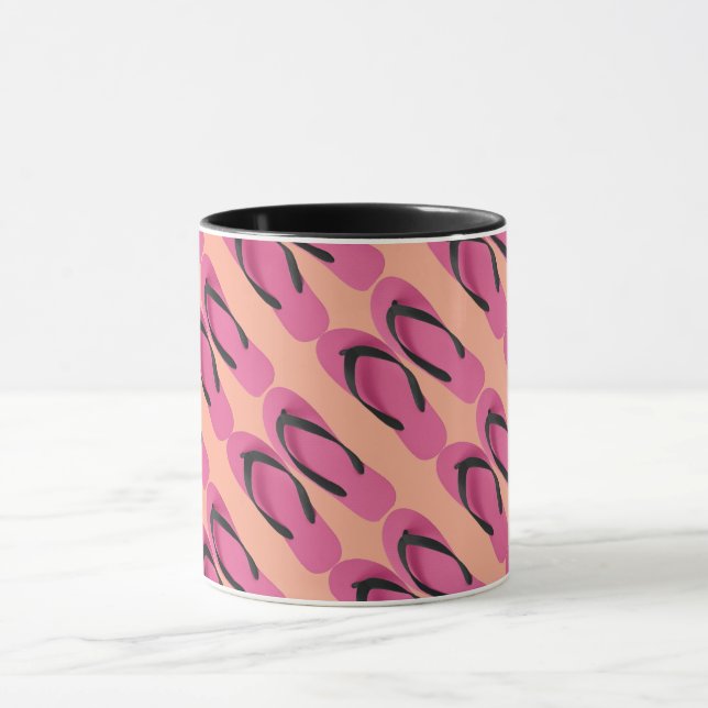 Caneca Chinelos Rosa Diversão (Centro)