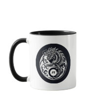 Chinese Dragon in Black and White Personalized