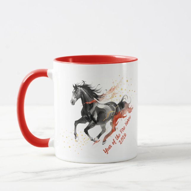 Caneca Chinese New Year 2026 Fire Horse Ink  (Esquerda)