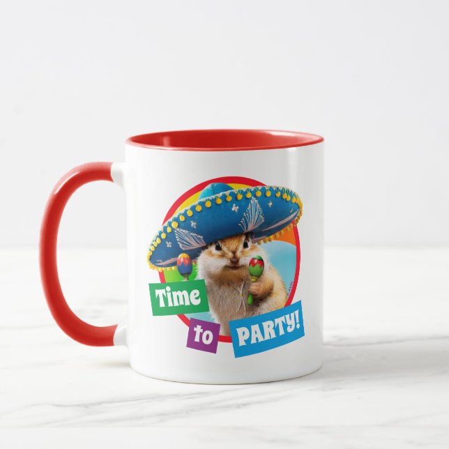 Caneca Chipmunk De Partido Em Sombrero (Esquerda)