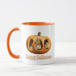 Caneca Chipmunks Dentro Boo Jack-o-Lanterna