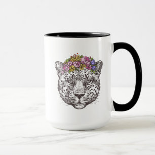 Caneca Chique do Hippie do leopardo
