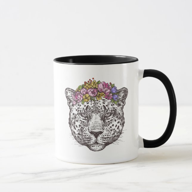 Caneca Chique do Hippie do leopardo (Direita)