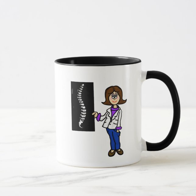 Caneca Chiropractor feminino ou Cirurgião Espirinal (Direita)