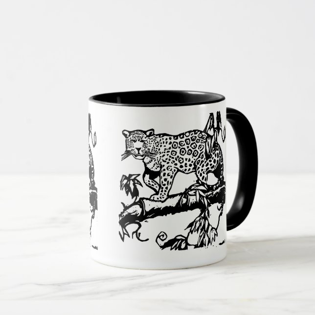 Caneca Chita Selvagem Design - Gato Grande E Impressionan (Frente Esquerda)