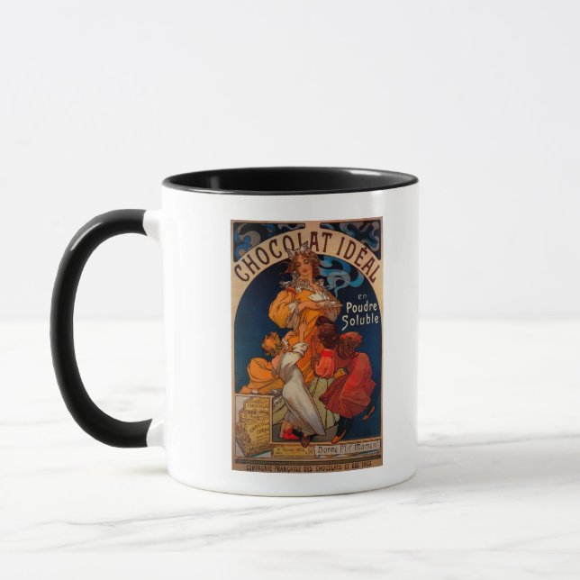 Caneca Chocolat Ideal Vintage Poster Europe (Esquerda)