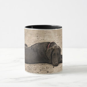 Caneca Chocolate Bonito Labrador Retriever No Caminho Da