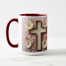 Caneca Chocolate Cross Floral Mug ai design