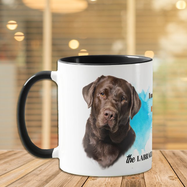 Caneca Chocolate Labrador Cachorro de Retriever Amigo Lea (Criador carregado)