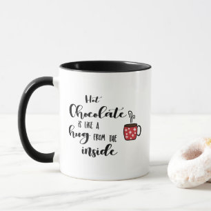Caneca Chocolate Quente É Como Um Abraço, Por Dentro Do N