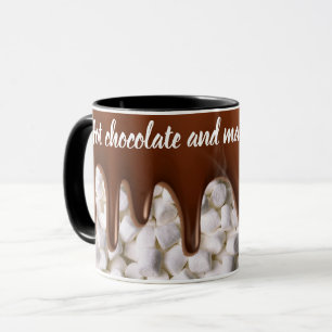 Caneca Chocolate quente e marshamallow
