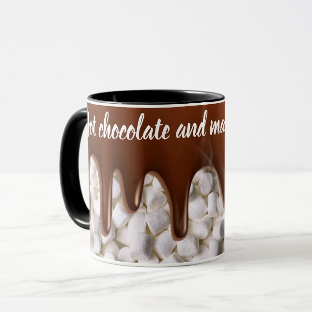 Caneca Chocolate quente e marshamallow (Frente Esquerda)