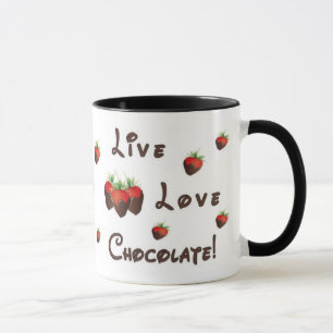 Caneca Chocolate vivo do amor