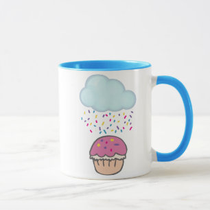 Caneca Chovendo Confeitos no Cupcake
