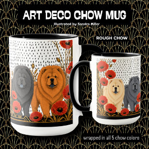 Caneca CHOWS ART DÉCO áspero