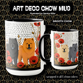 Caneca CHOWS ART DECO lisos 