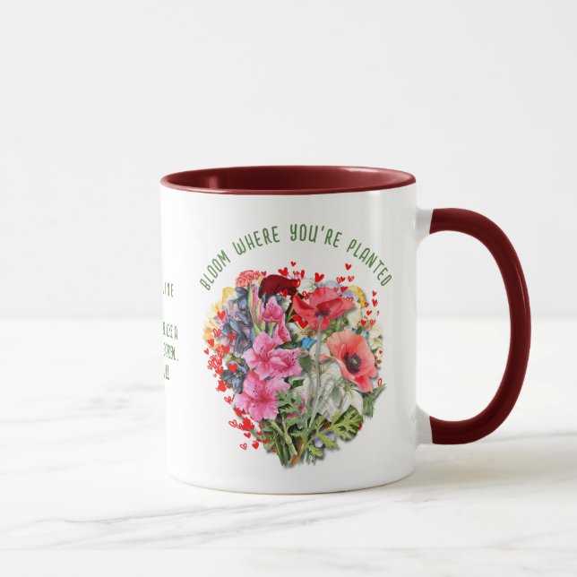 Caneca Christian BLOOM ONDE VOCÊ ESTÁ PLANTADA Planta Flo (Direita)