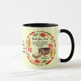 Caneca "Christian BREAD OF LIFE Happy Graças"