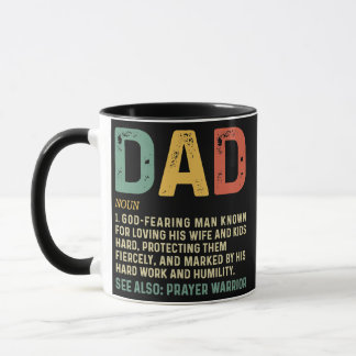 Caneca Christian Dad Definition Fathers Day DAD 