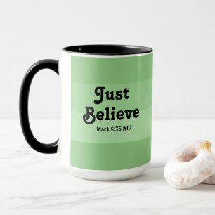 Caneca Christian Faith Apenas Acredite na Bíblia Versa Ve