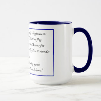 Caneca Christian Fkag e Pledge to the Christian Flag